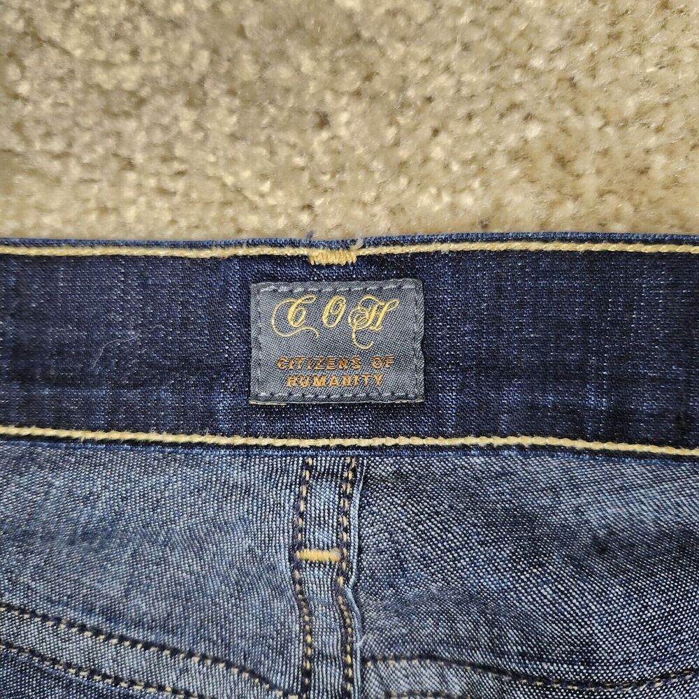 Citizens Of Humanity Dark Blue Straight Leg Jeans - Picture 5 of 15